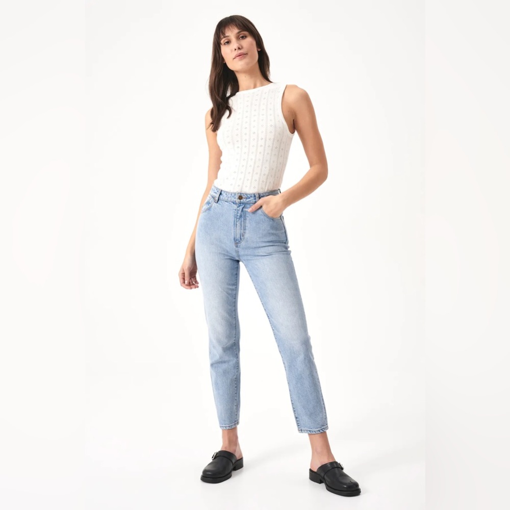 ROLLA'S Light Blue High-Rise Cigarette Jeans